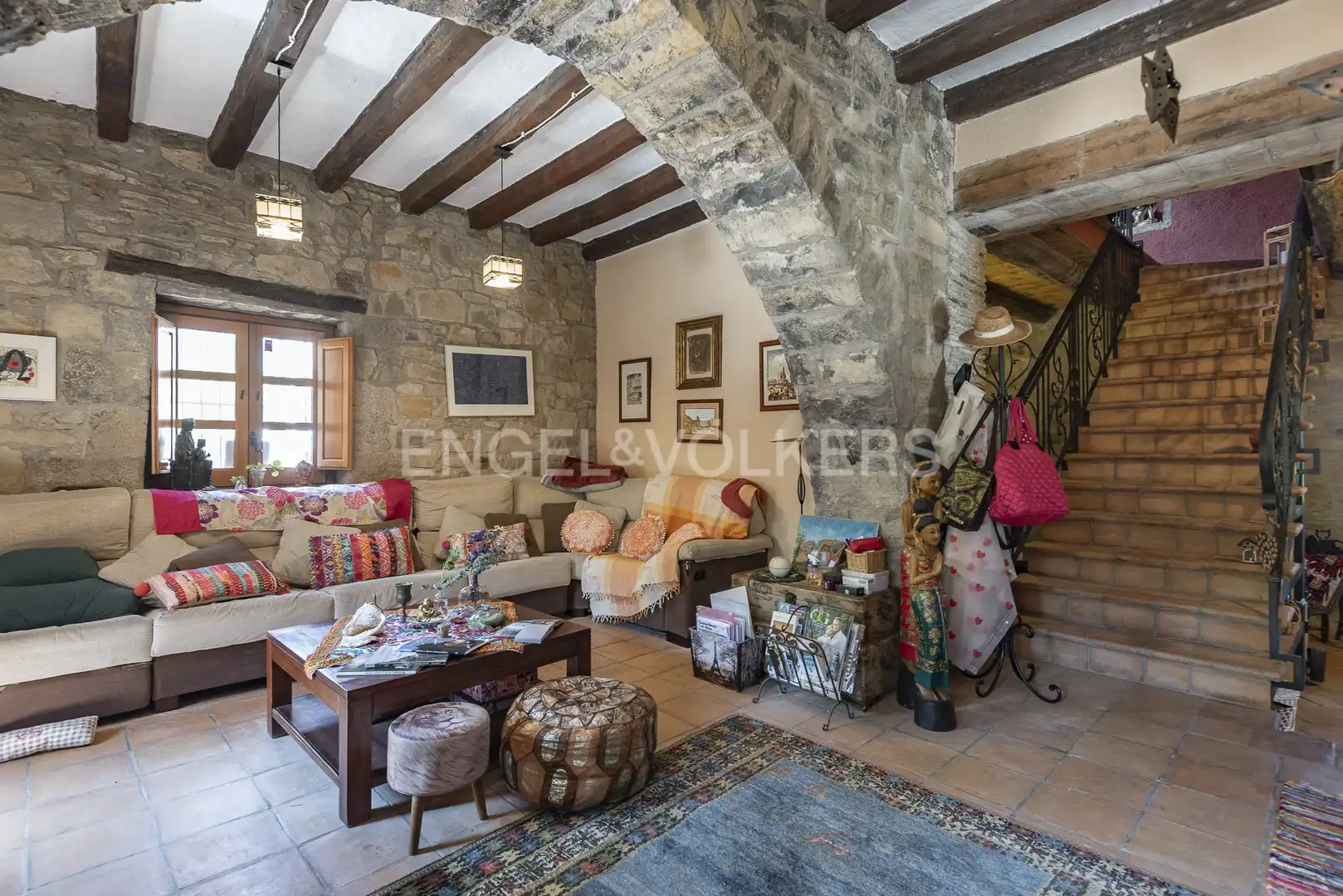 Living room of Country homes for sale in Castellbell i el Vilar  with Heating, Private garden and Swimming Pool