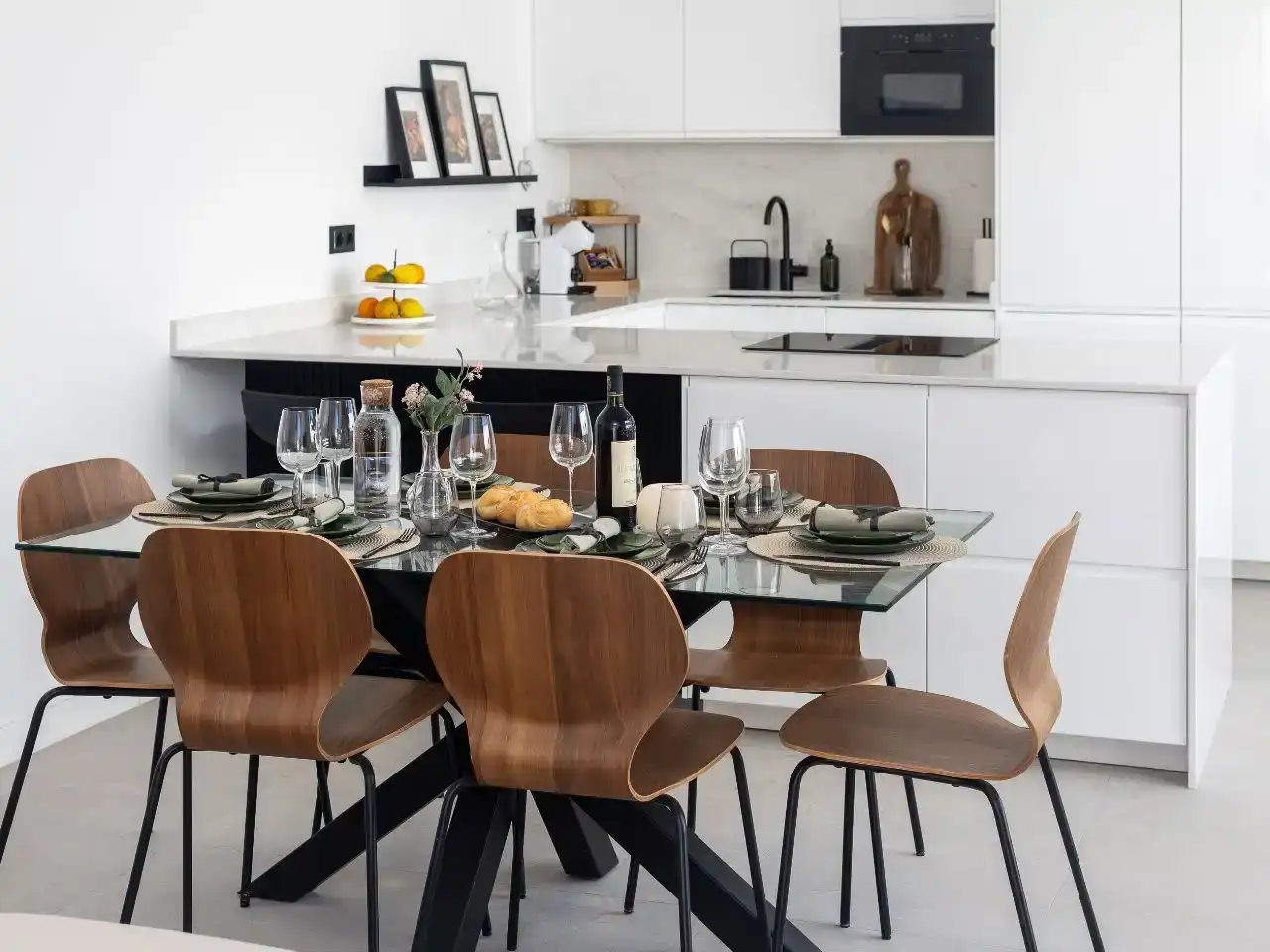 Dining room of Detached homes for rent in Antigua  with Air Conditioner and Swimming Pool