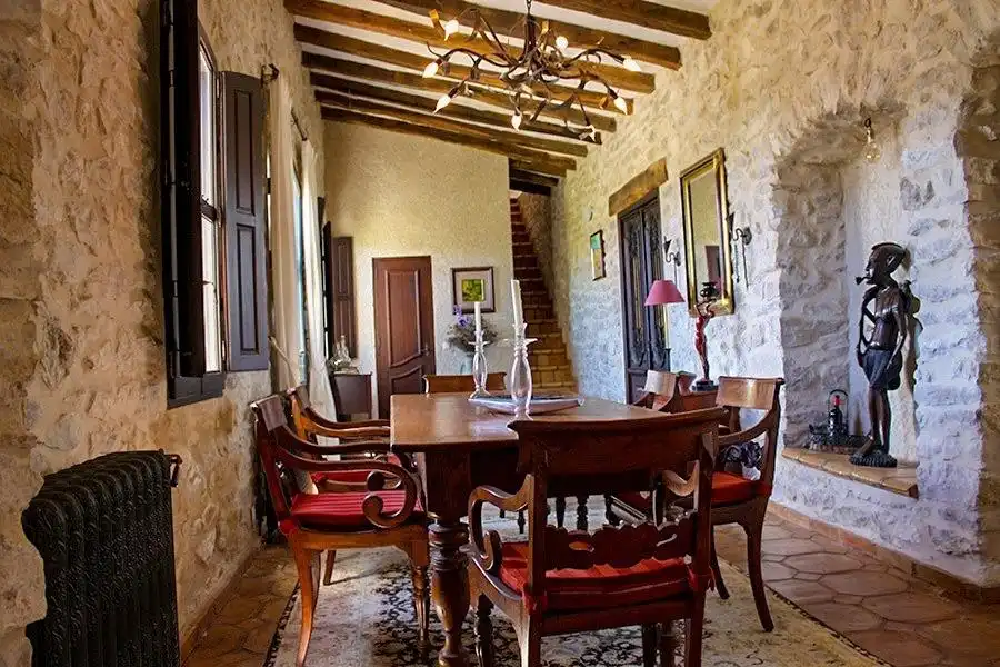 Comedor de Finca rústica en venta en Relleu con Aire acondicionado, Jardín privado y Terraza