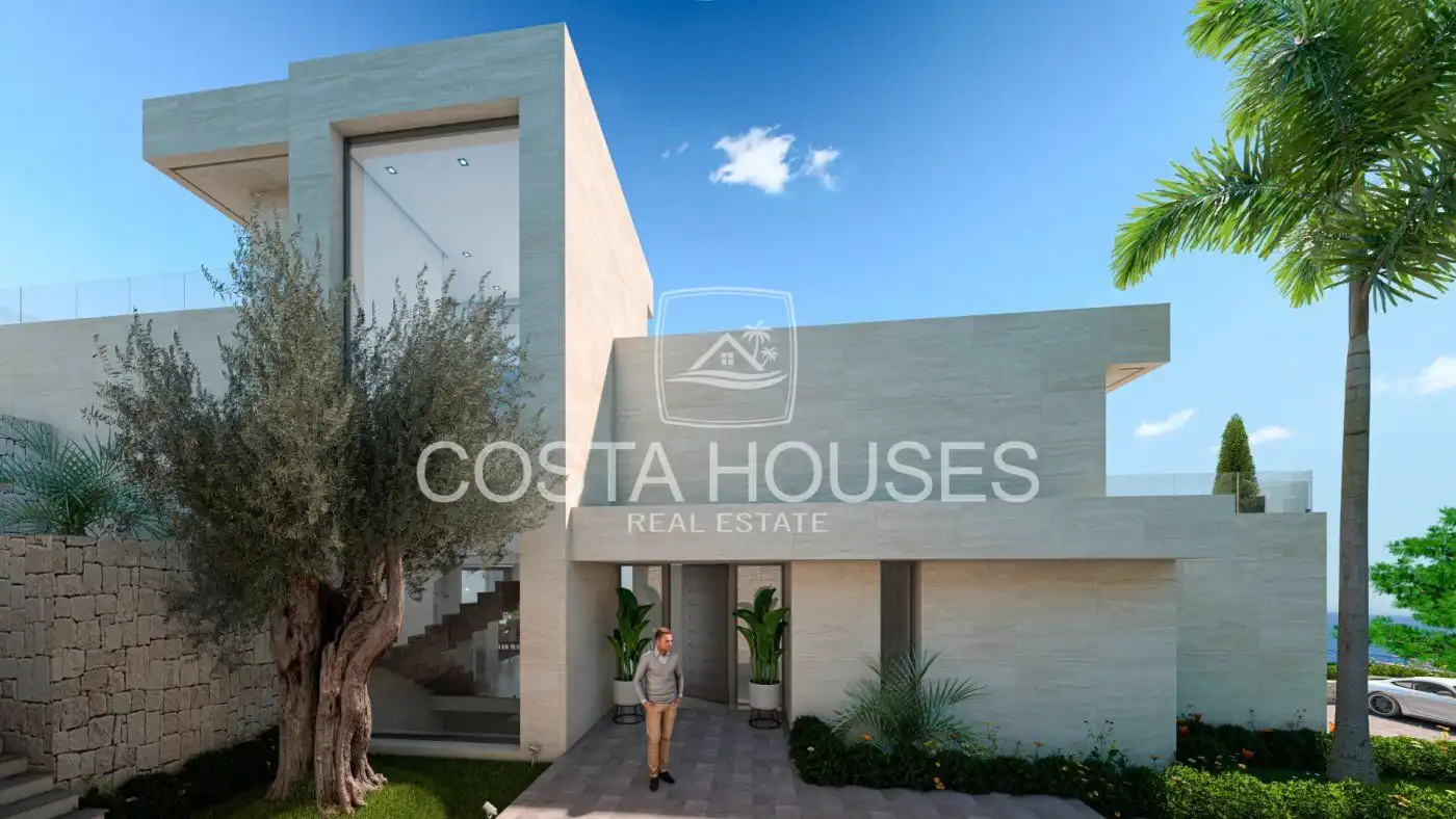 Vista exterior de Casa o xalet en venda en Jávea / Xàbia amb Aire condicionat, Jardí privat i Terrassa