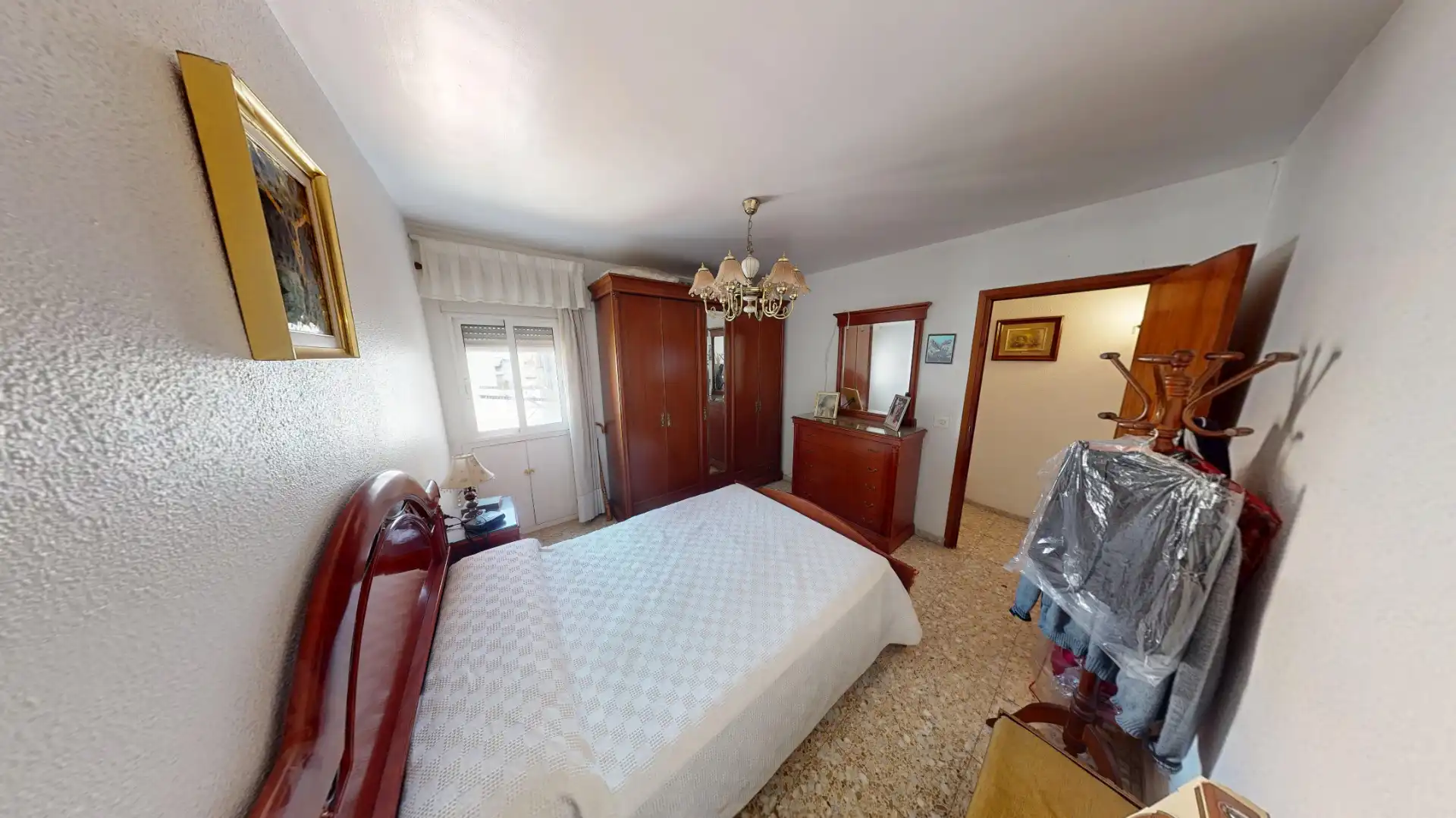 Schlafzimmer von Wohnung zum Verkauf in Alicante / Alacant mit Möbliert und Balkon