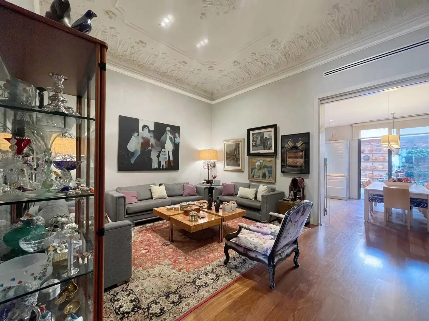 Sala de estar de Casa o chalet en venta en Arenys de Mar con Aire acondicionado, Calefacción y Parquet