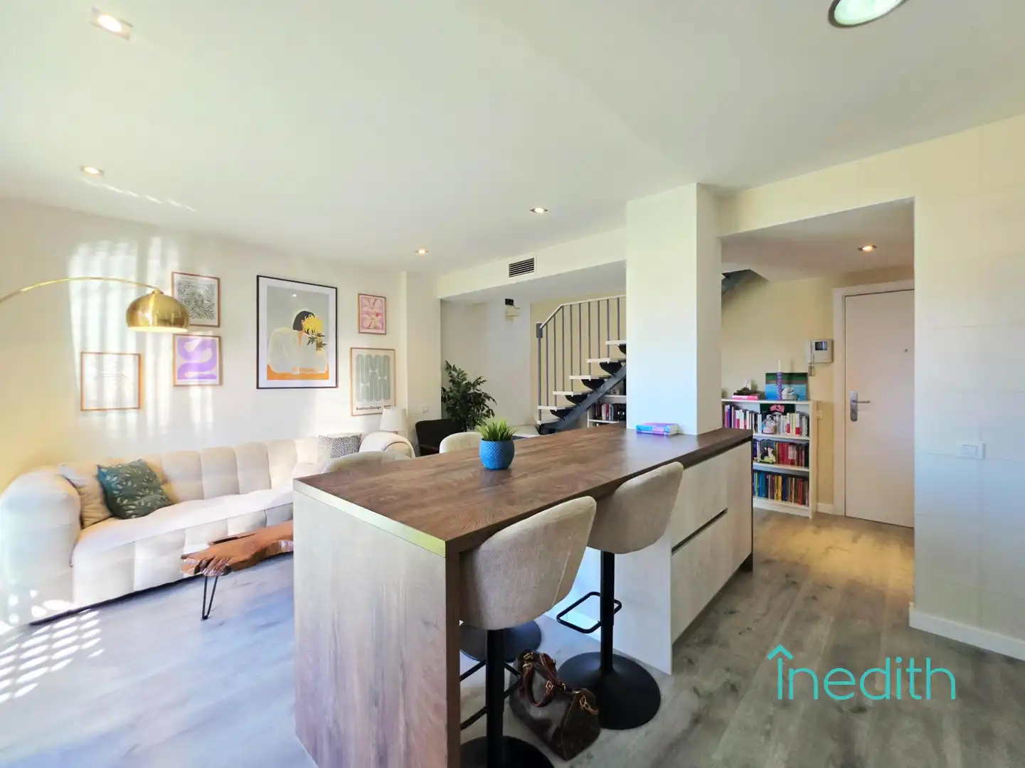 Living room of Flat for sale in Castelldefels  with Air Conditioner, Heating and Private garden