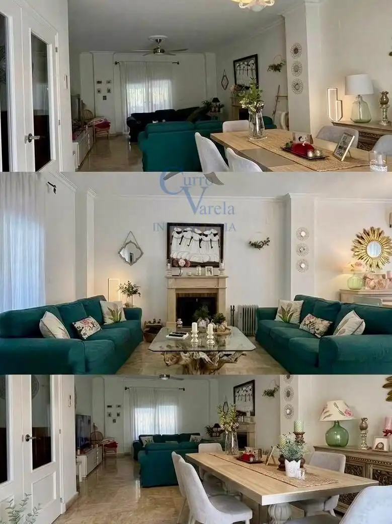 Sala de estar de Casa o chalet en venta en Montequinto con Aire acondicionado, Calefacción y Jardín privado