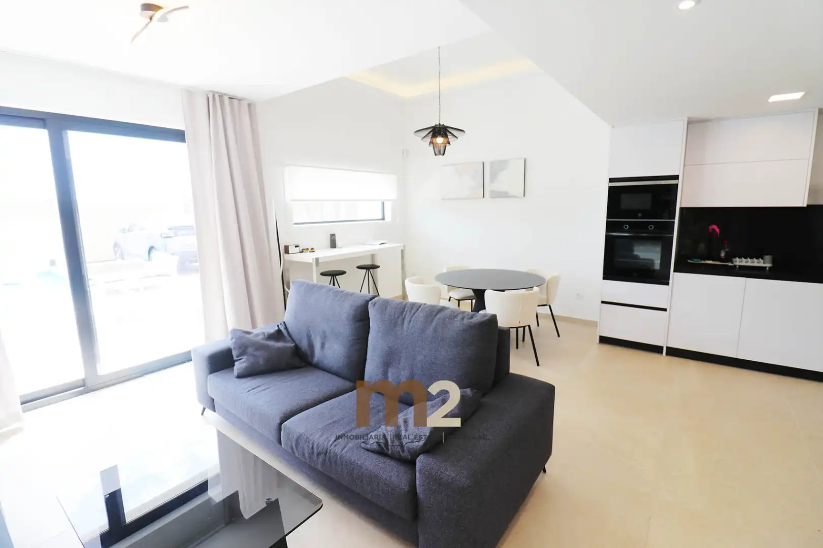 Sala de estar de Casa o chalet en venta en Guardamar del Segura con Aire acondicionado, Calefacción y Jardín privado