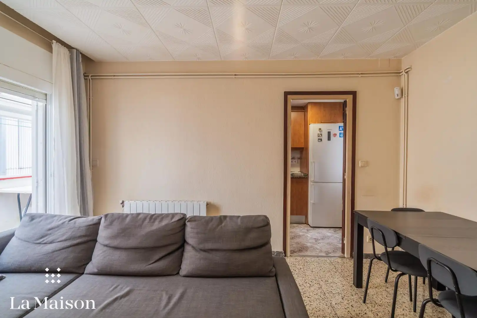 Sala de estar de Piso en venta en Mataró con Calefacción, Trastero y Amueblado
