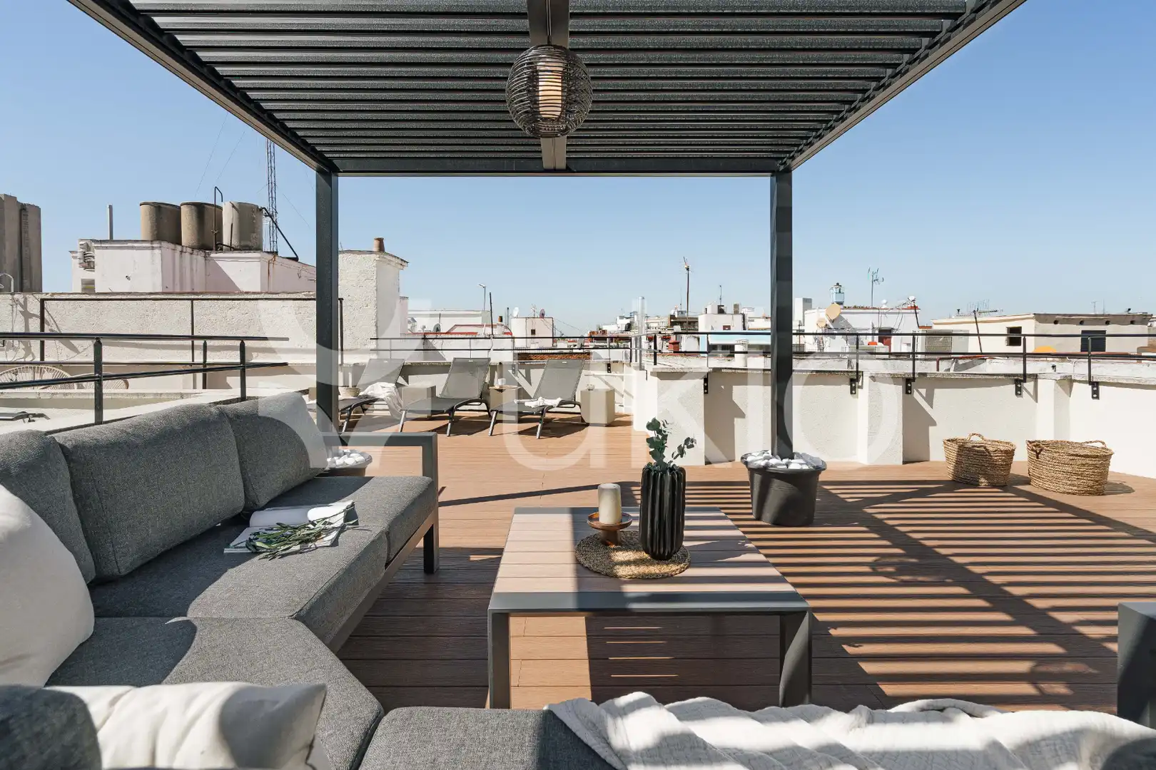 Terrasse von Wohnungen zur Miete in Madrid mit Klimaanlage, Heizung und Möbliert