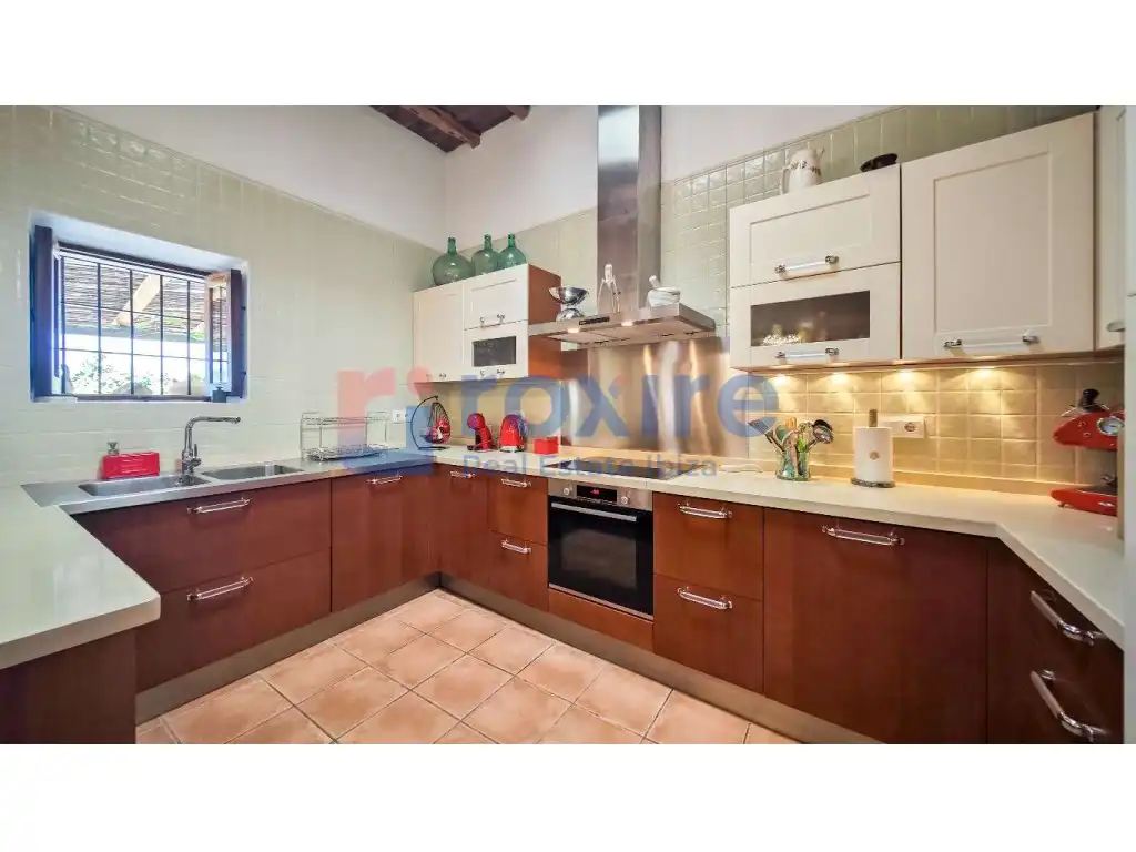 Kitchen of Country homes for rent in Sant Josep de sa Talaia  with Air Conditioner, Private garden and Terrace