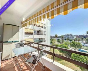 Exterior view of Flat to rent in Marbella  with Heating, Terrace and Swimming Pool