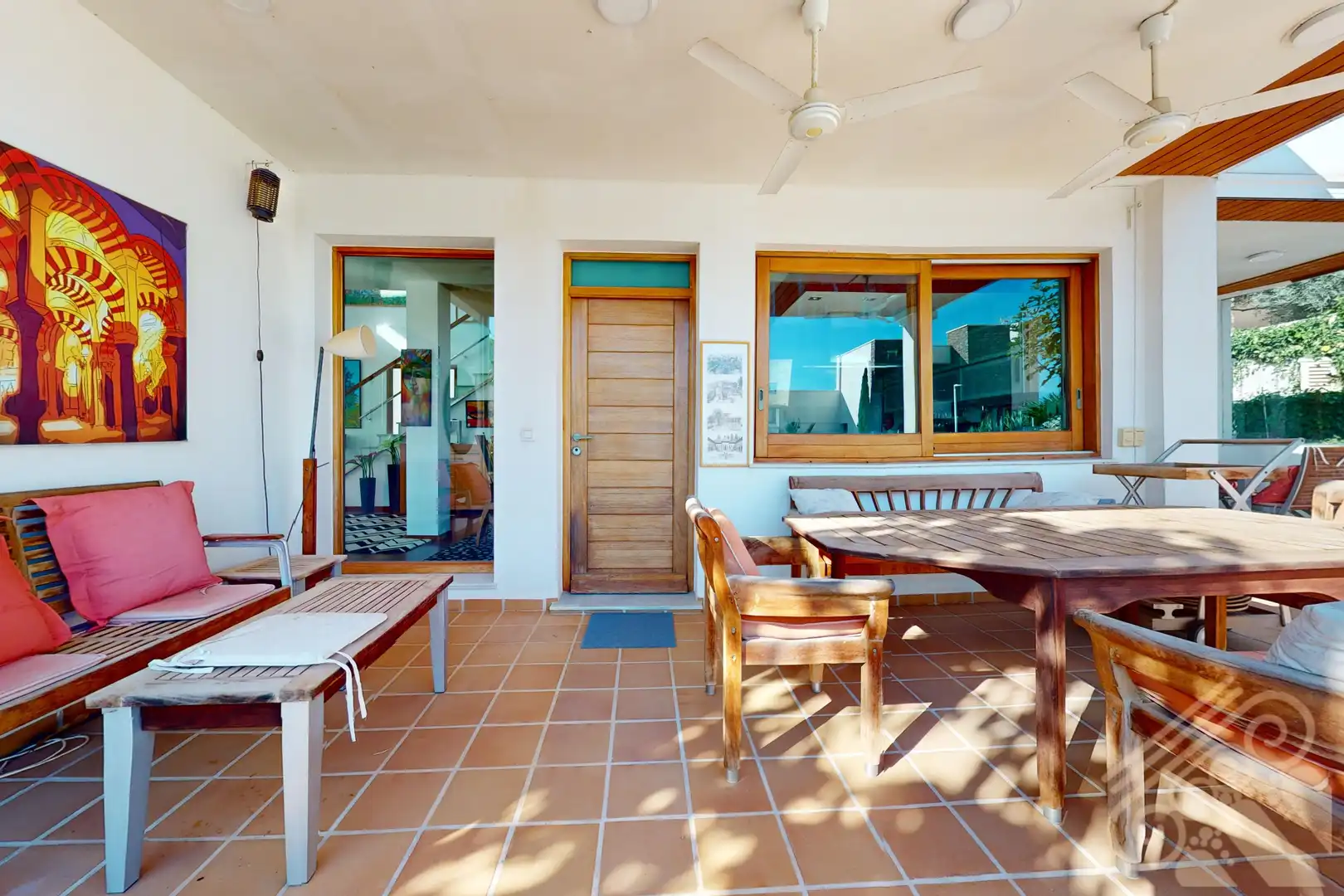 Terraza de Casa o chalet en venta en Mojácar con Aire acondicionado, Jardín privado y Parquet