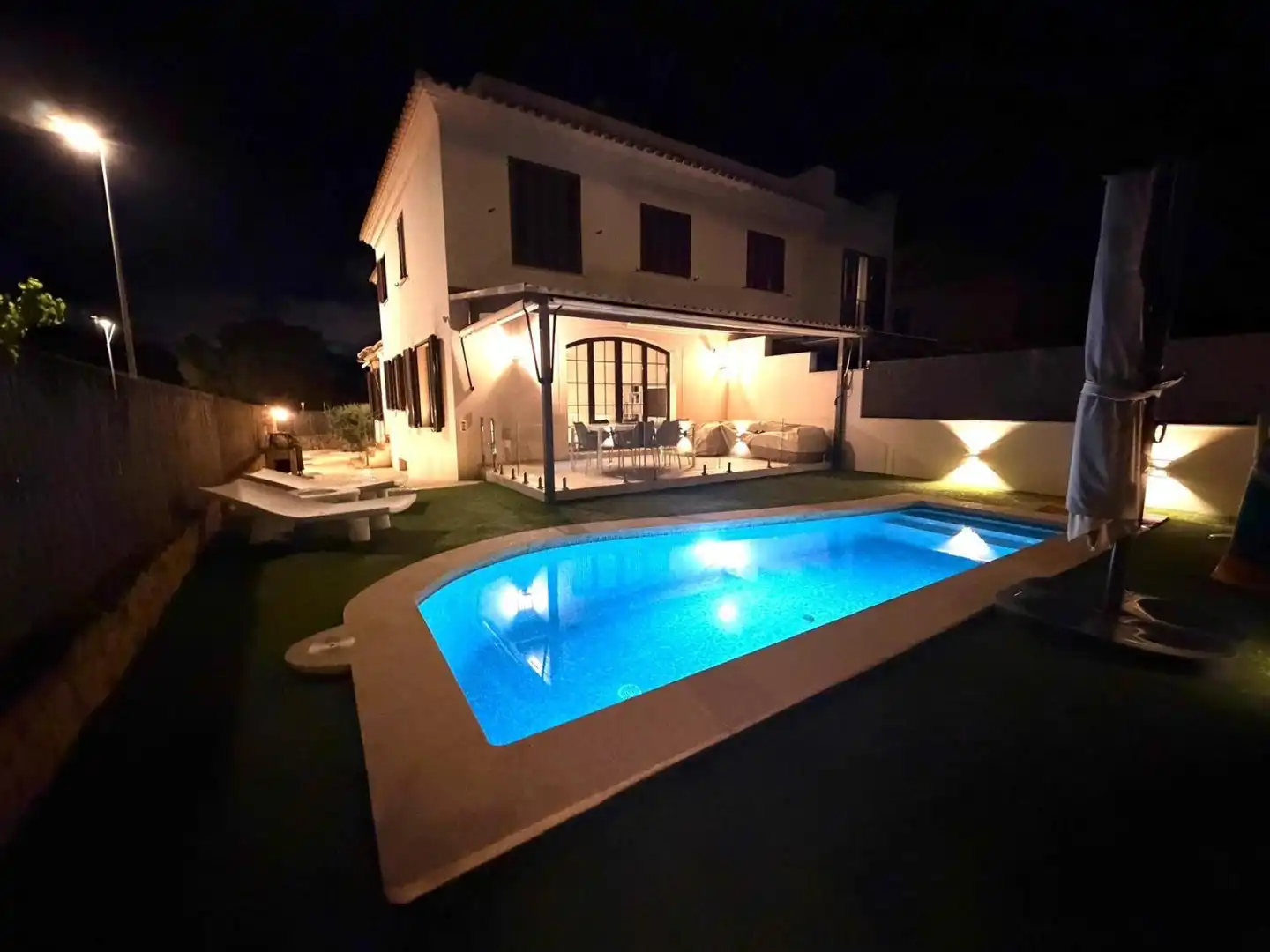 Piscina de Casa adosada en venda en Llucmajor amb Calefacció i Moblat