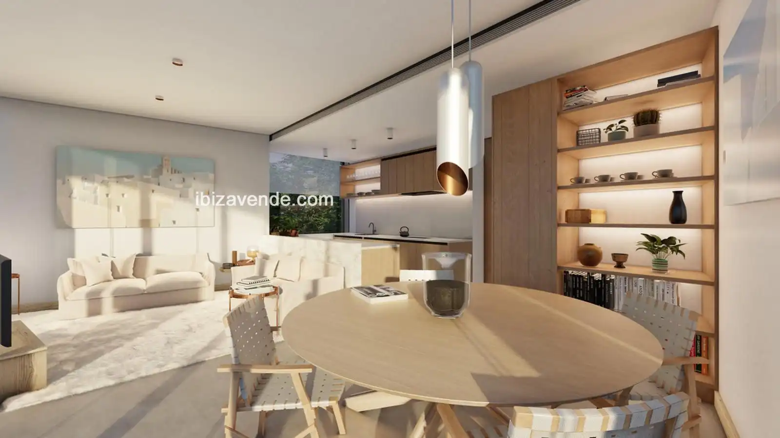 Sala d'estar de Casa o xalet en venda en Santa Eulària des Riu amb Aire condicionat, Calefacció i Jardí privat
