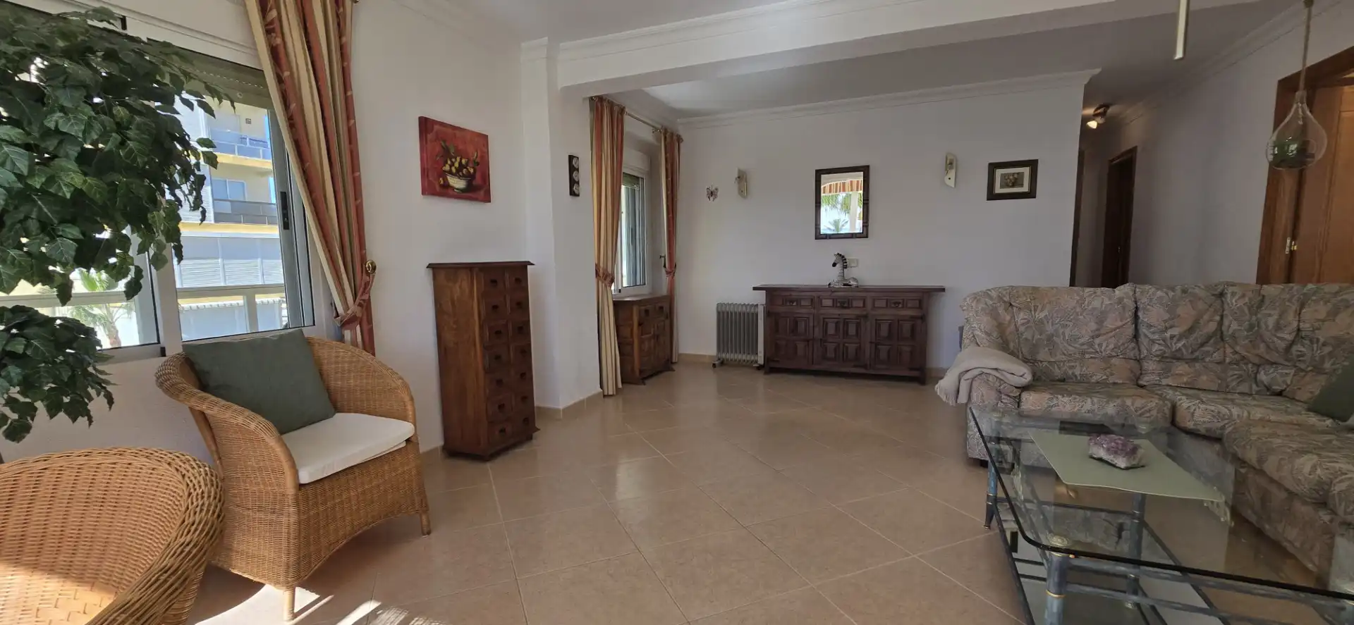 Wohnzimmer von Wohnung zur Miete in Algarrobo mit Klimaanlage, Heizung und Terrasse