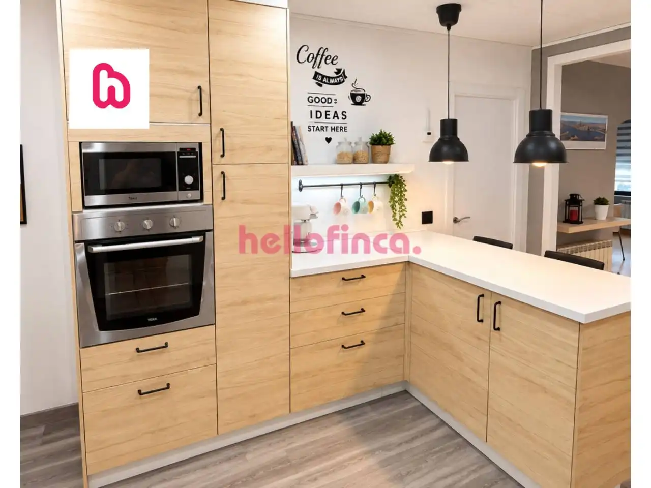 Kitchen of Flat for sale in Terrassa  with Air Conditioner, Heating and Parquet flooring