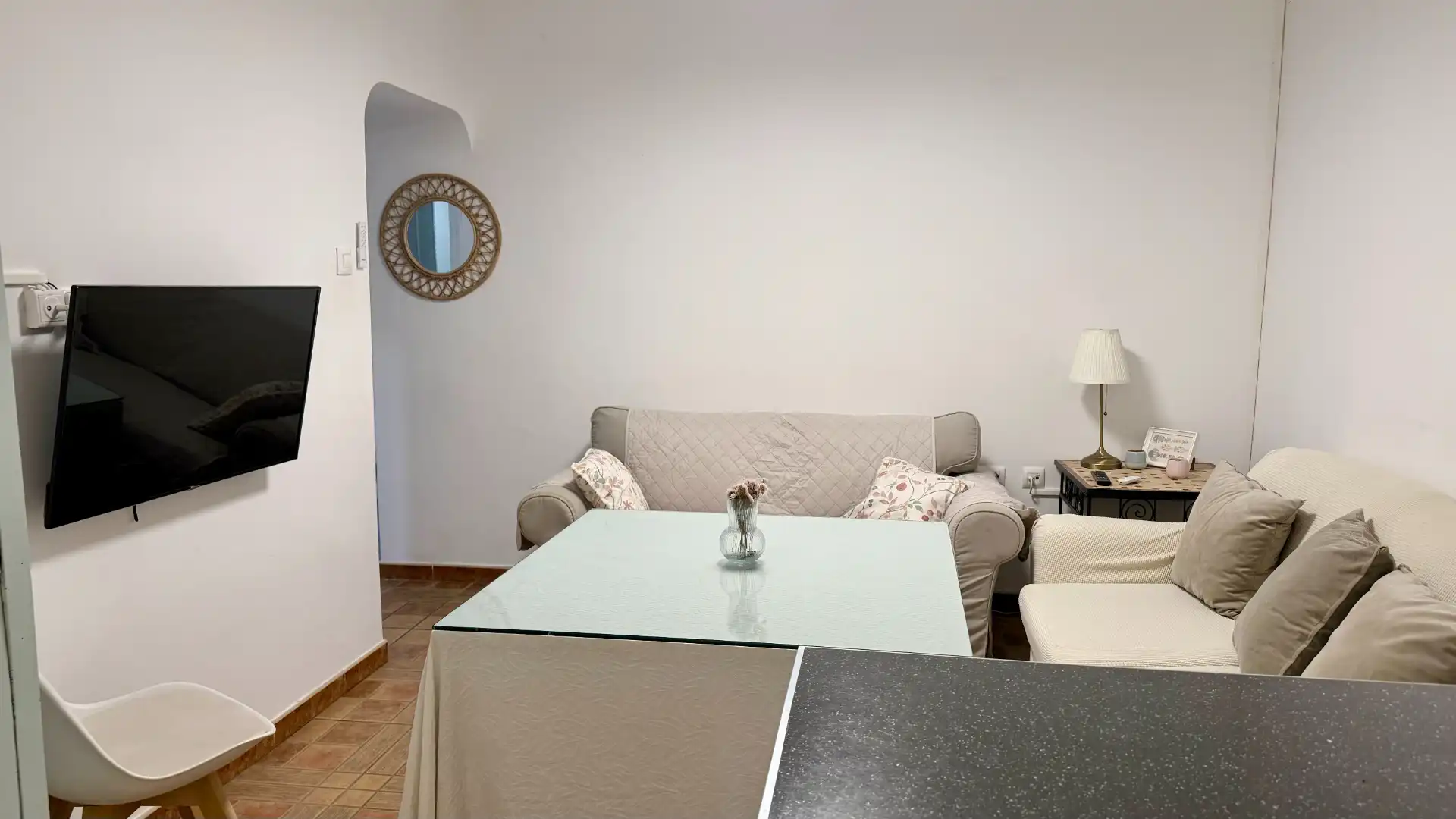 Sala de estar de Piso de alquiler en Cádiz con Amueblado, Horno y Lavadora