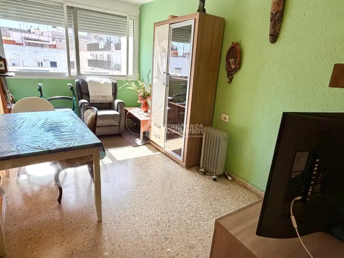 Sala de estar de Piso en venta en Valencia con Aire acondicionado y Balcón
