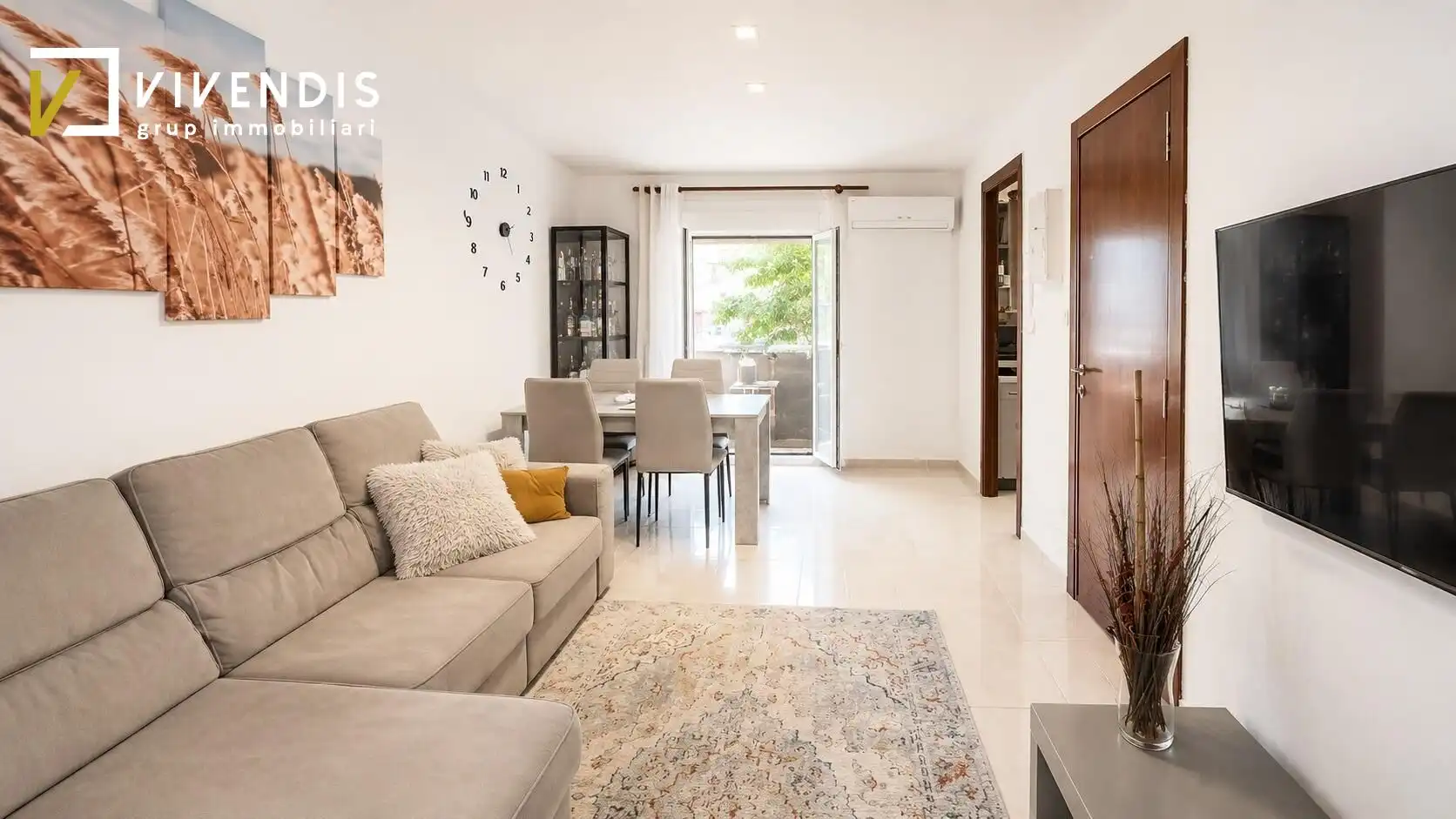 Wohnzimmer von Wohnung zum Verkauf in Lleida mit Klimaanlage, Heizung und Balkon