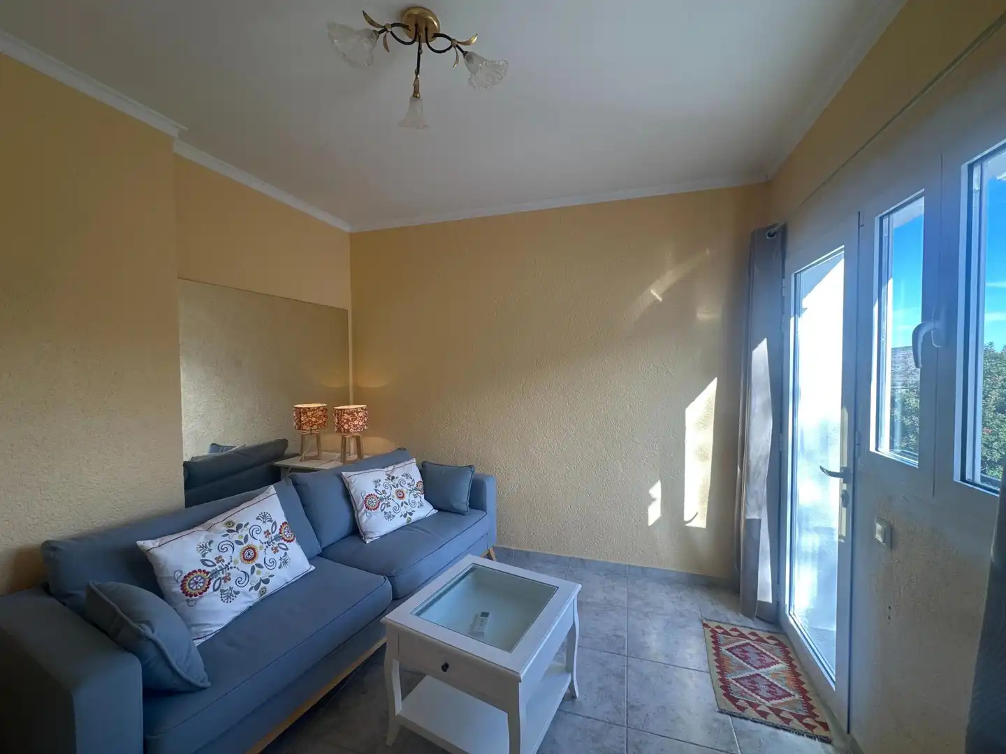 Sala d'estar de Casa o xalet en venda en Pedreguer amb Aire condicionat, Terrassa i Balcó