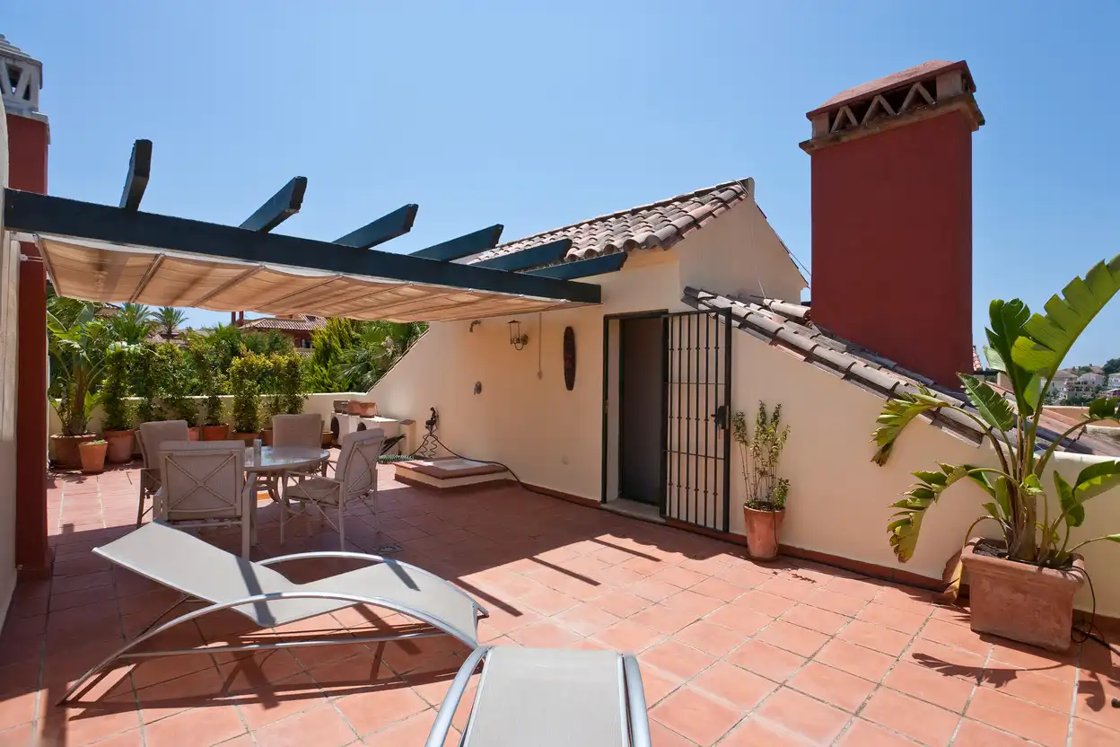 Terrace of Houses for rent in Marbella  with Furnished and Pets allowed