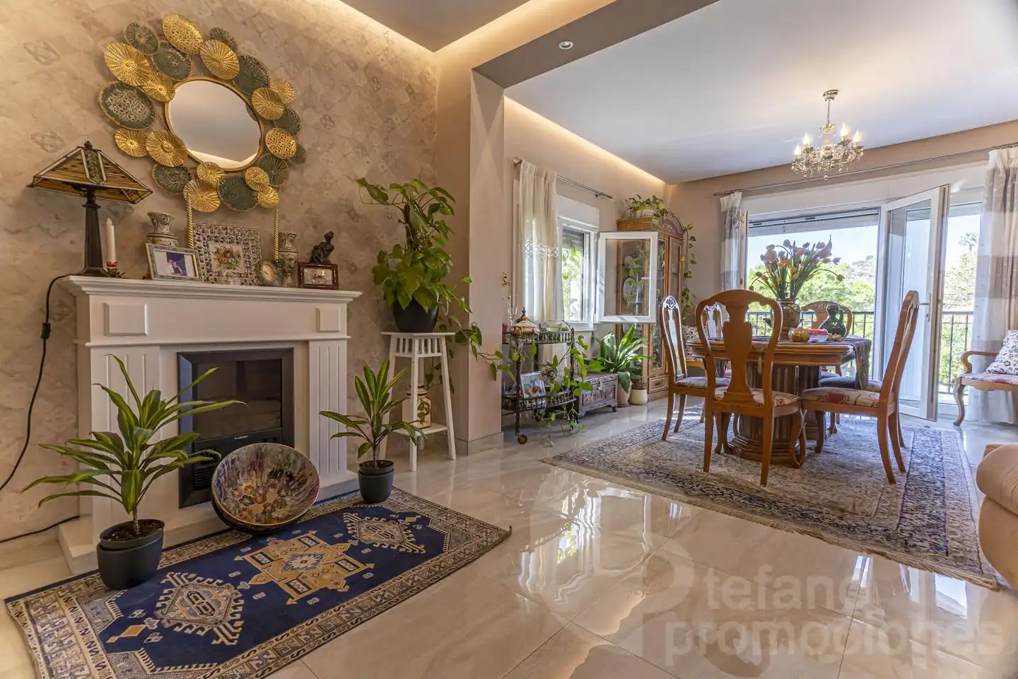 Living room of Houses for sale in Málaga  with Air Conditioner, Heating and Private garden