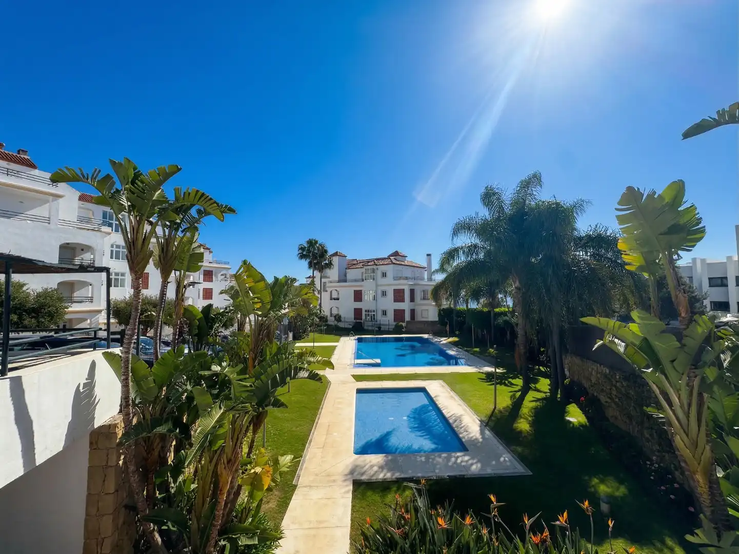 Jardín de Apartamento en venta en Manilva con Aire acondicionado, Calefacción y Terraza