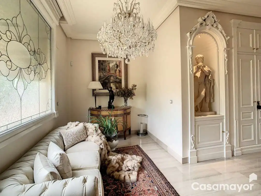 Sala de estar de Casa o chalet en venta en Mutxamel con Aire acondicionado, Calefacción y Jardín privado