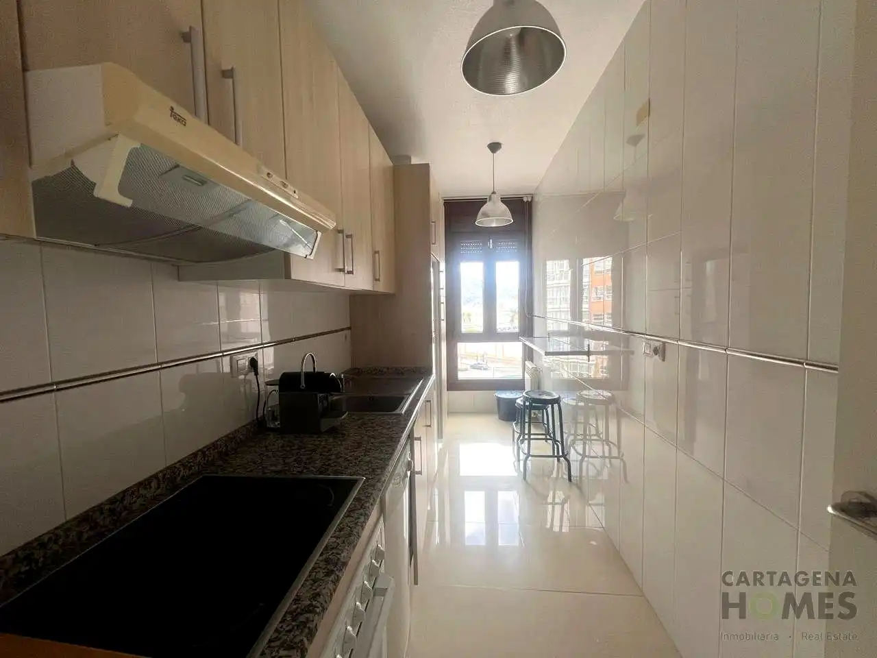 Cocina de Piso de alquiler en Cartagena con Calefacción, Parquet y Amueblado