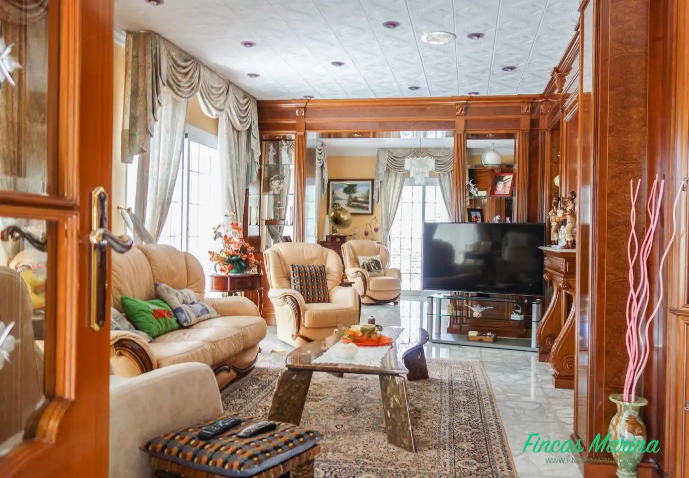 Living room of Houses for sale in Gavà  with Heating, Private garden and Parquet flooring