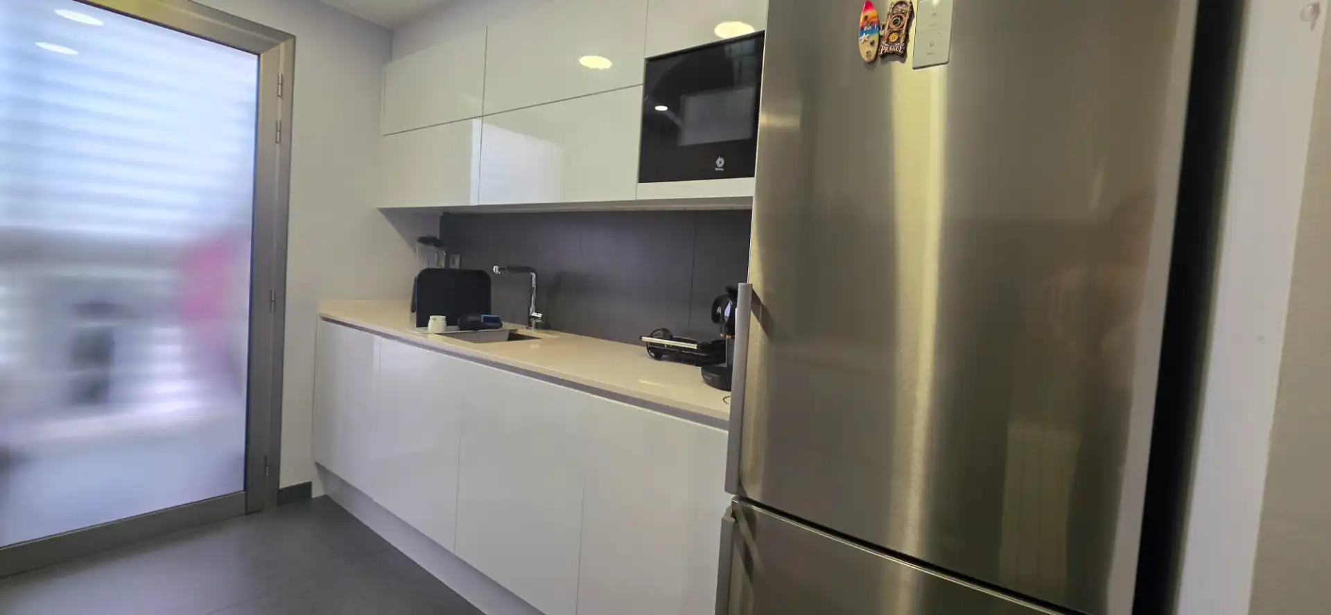 Küche von Wohnung zum Verkauf in Sant Adrià de Besòs mit Klimaanlage, Heizung und Parkett