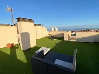 Terraza de Dúplex de alquiler en Alicante / Alacant con Aire acondicionado, Calefacción y Terraza