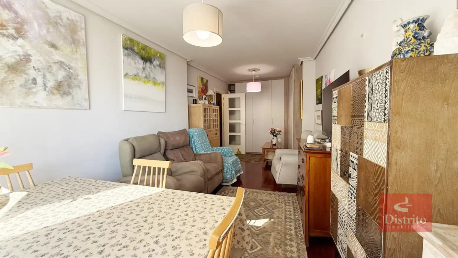 Wohnzimmer von Wohnung zum Verkauf in Santander mit Heizung