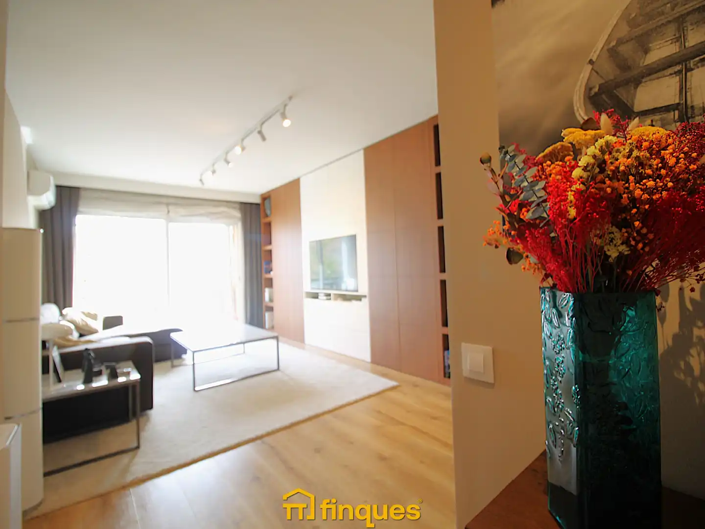Sala de estar de Piso en venta en Mollet del Vallès con Aire acondicionado, Calefacción y Parquet