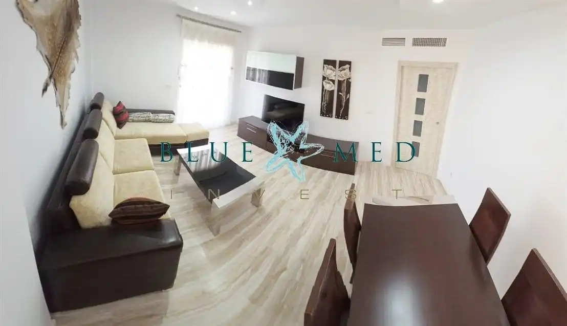 Sala de estar de Piso en venta en Mazarrón con Aire acondicionado, Calefacción y Trastero