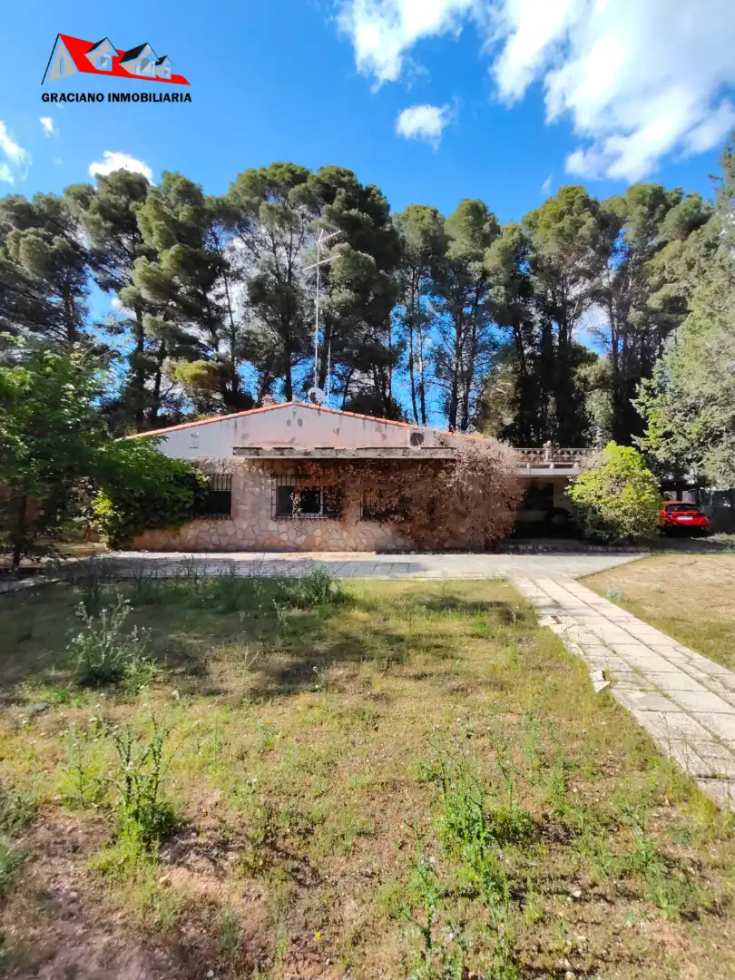 Vista exterior de Casa o chalet en venta en Albacete con Jardín privado, Trastero y Piscina