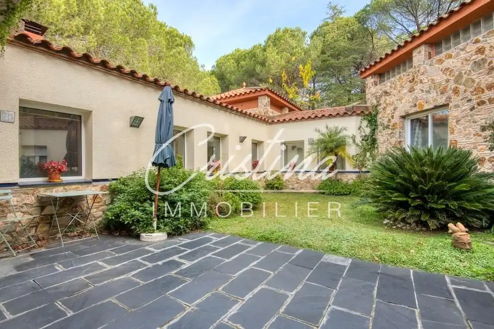 Terraza de Casa o chalet en venta en Santa Cristina d'Aro con Calefacción, Jardín privado y Terraza