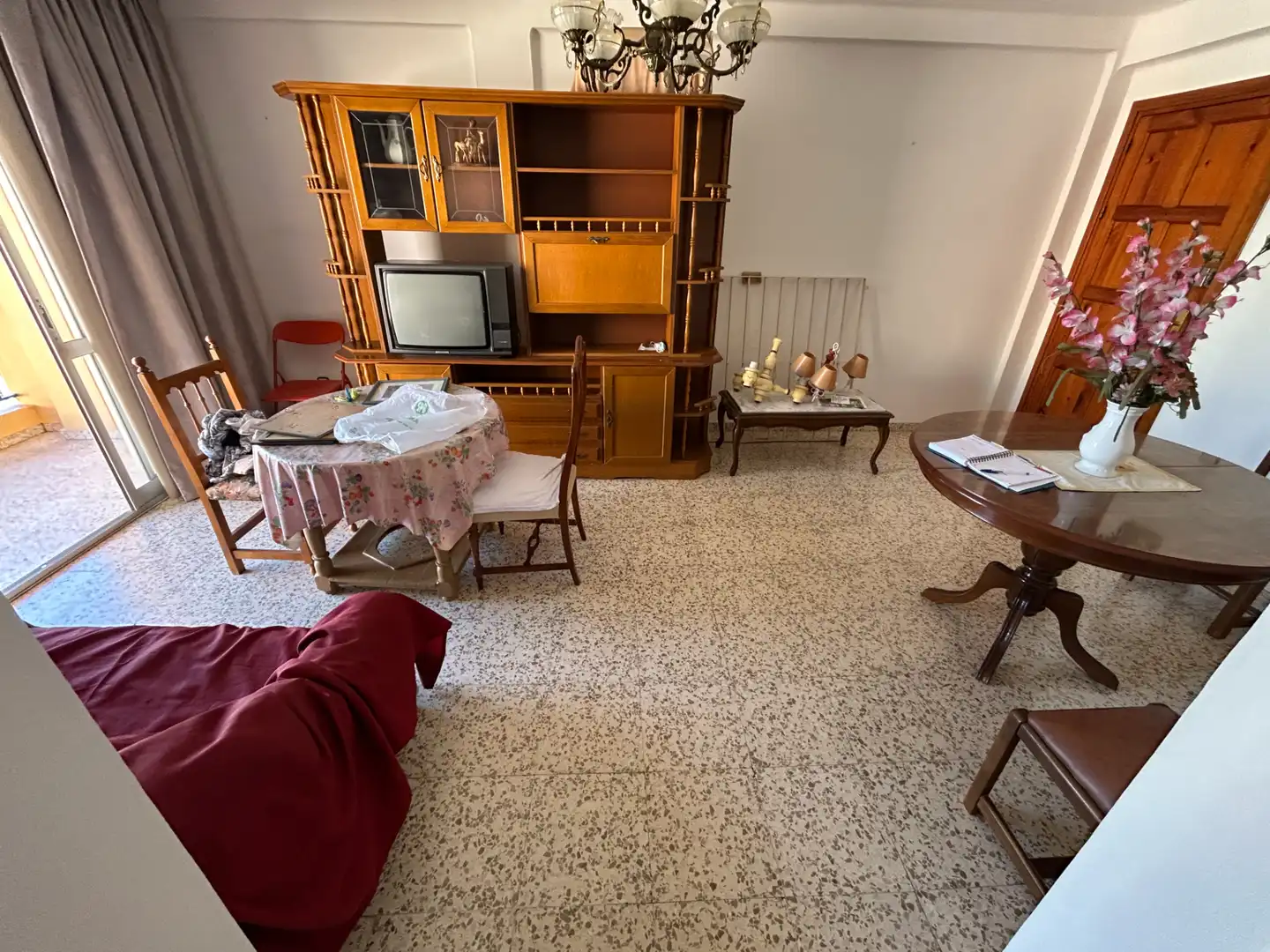 Living room of Flat for sale in Vélez-Málaga  with Terrace, Furnished and Oven