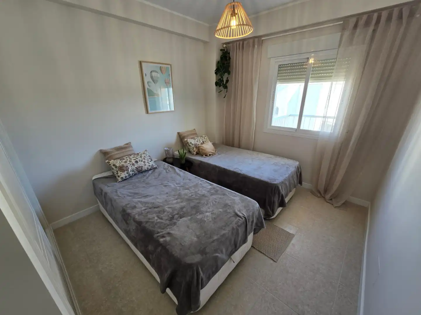 Schlafzimmer von Wohnungen zum Verkauf in Calpe / Calp mit Klimaanlage, Heizung und Privatgarten