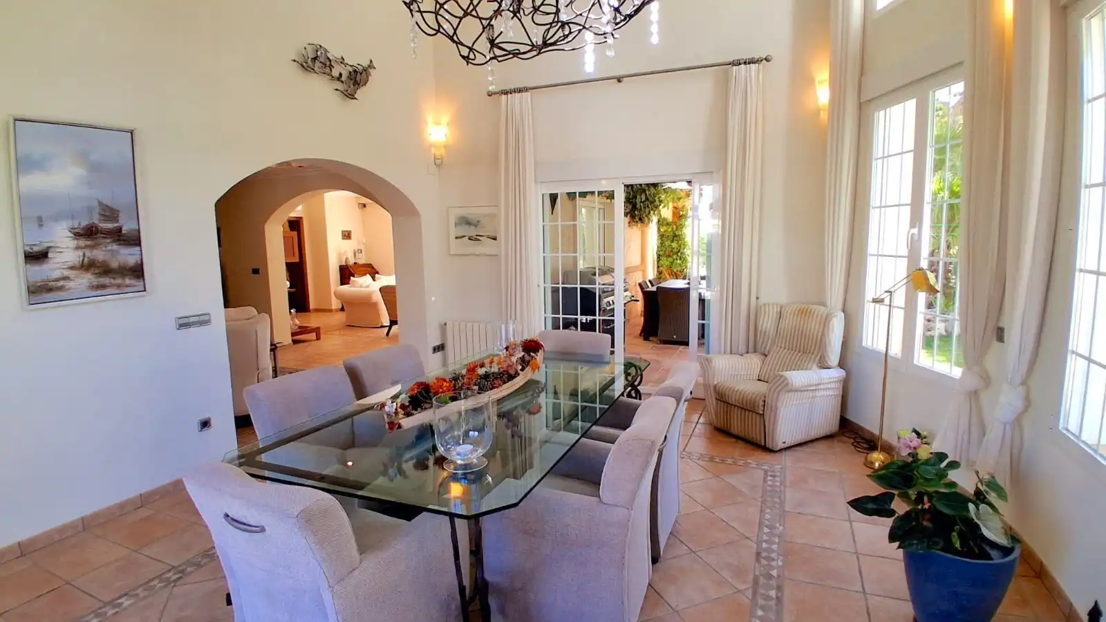 Dining room of Houses for sale in L'Alfàs del Pi  with Air Conditioner, Heating and Private garden