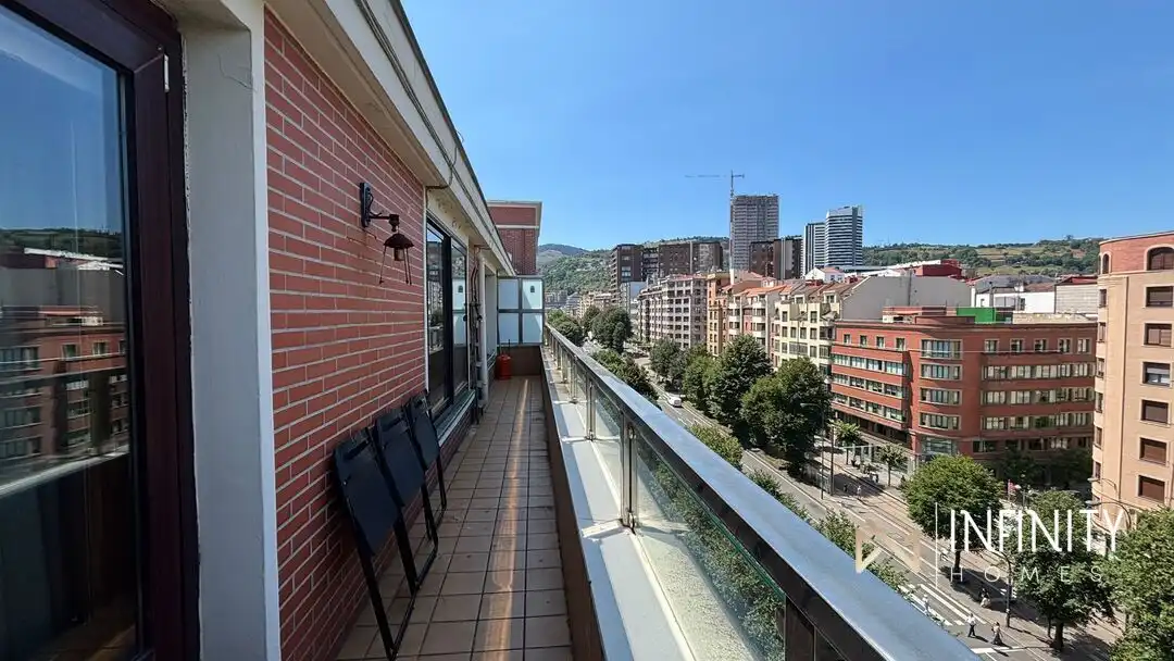 Terrace of Flat for rent in Bilbao   with Heating, Terrace and Balcony