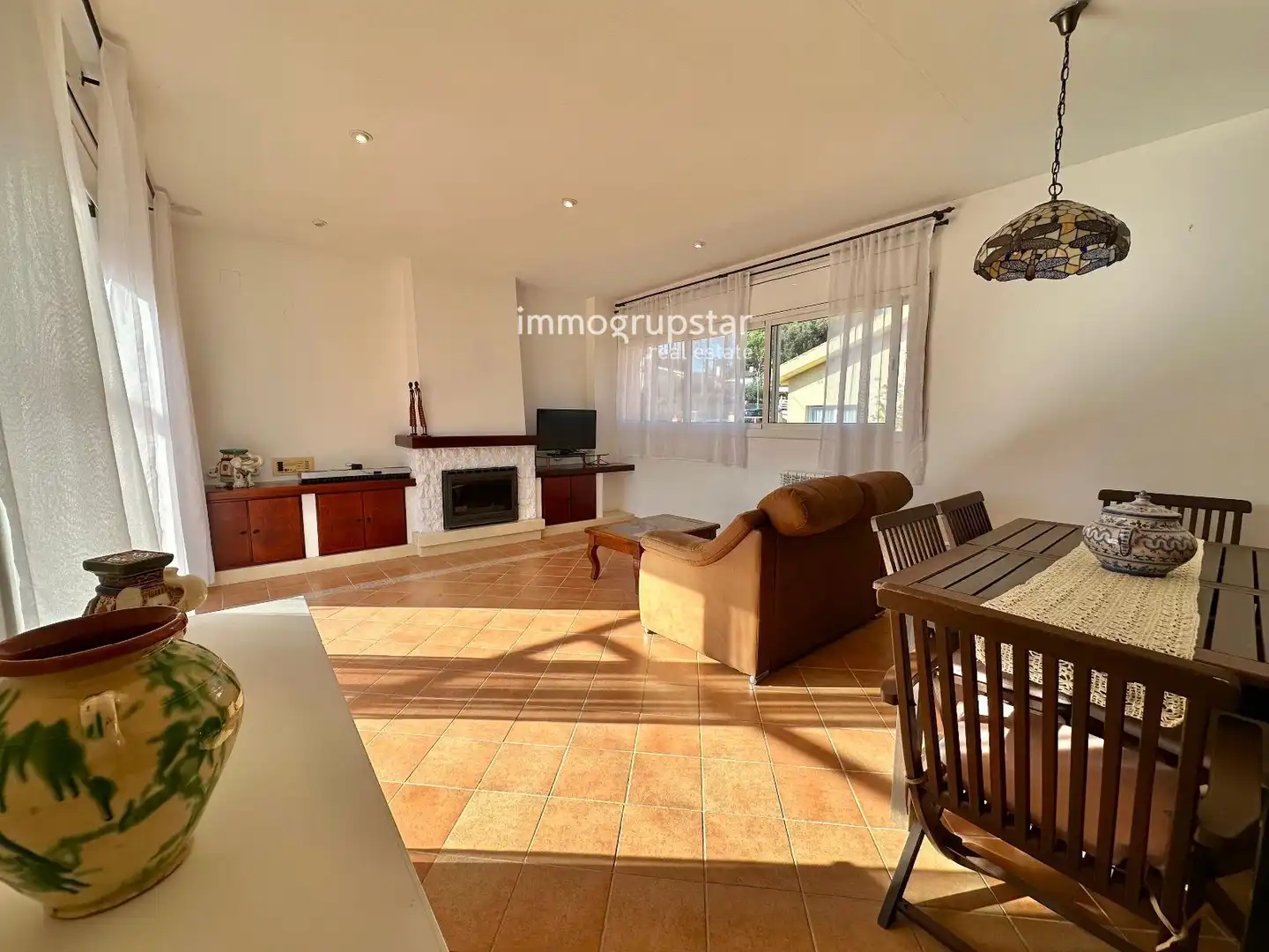 Living room of Houses for sale in Calonge i Sant Antoni  with Air Conditioner, Heating and Terrace