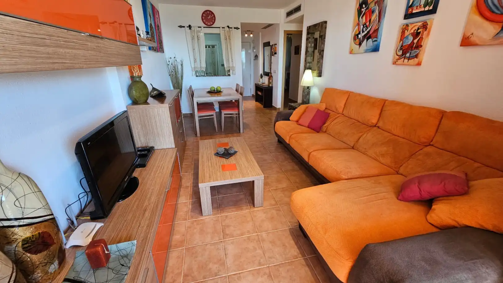 Sala d'estar de Apartament en venda en Alcalà de Xivert amb Aire condicionat, Calefacció i Terrassa