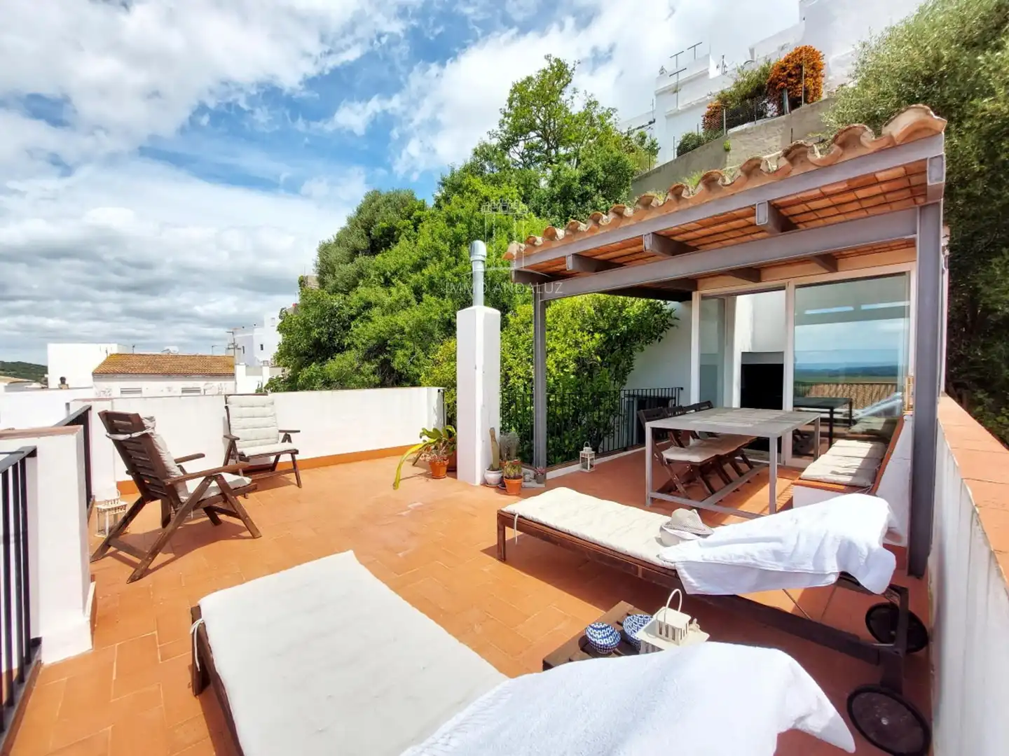 Terrace of Detached homes for sale in Alcalá de los Gazules  with Heating