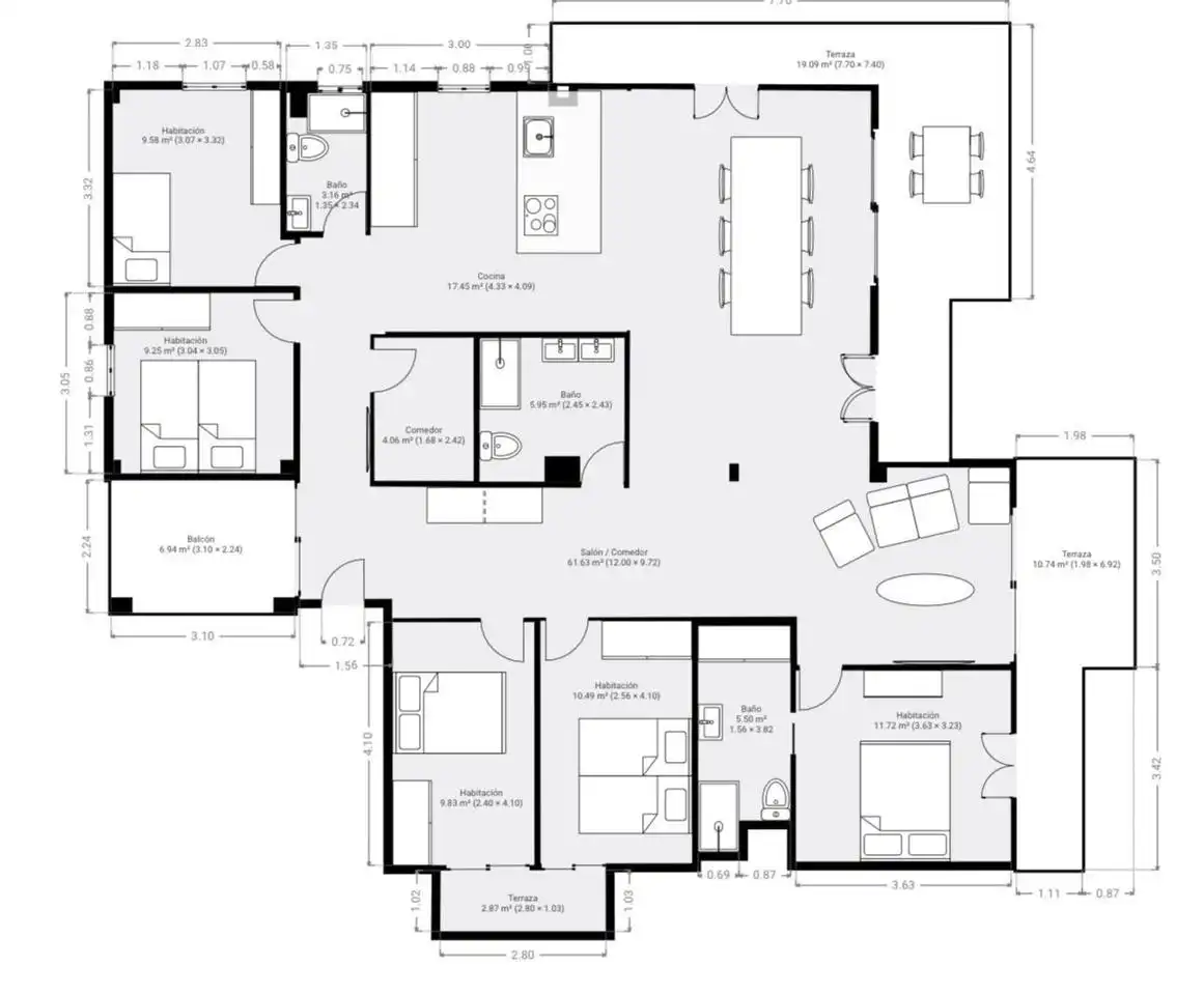 Wohnung zum Verkauf in Santa Pola mit Klimaanlage, Heizung und Terrasse
