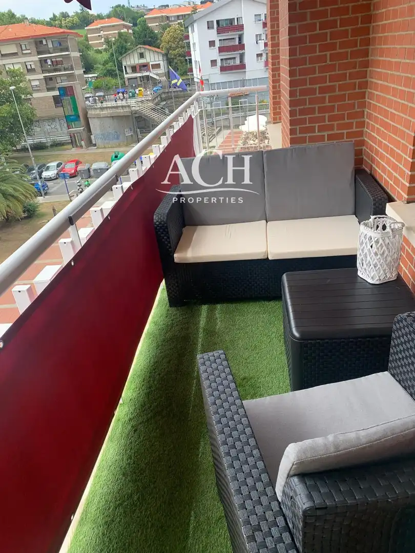 Terrace of Flat for rent in Sopela  with Heating, Terrace and Furnished