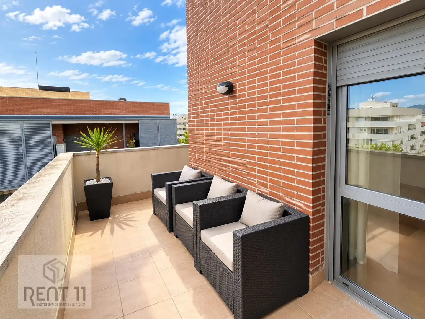 Terrace of Flat for sale in Girona  with Air Conditioner, Heating and Terrace