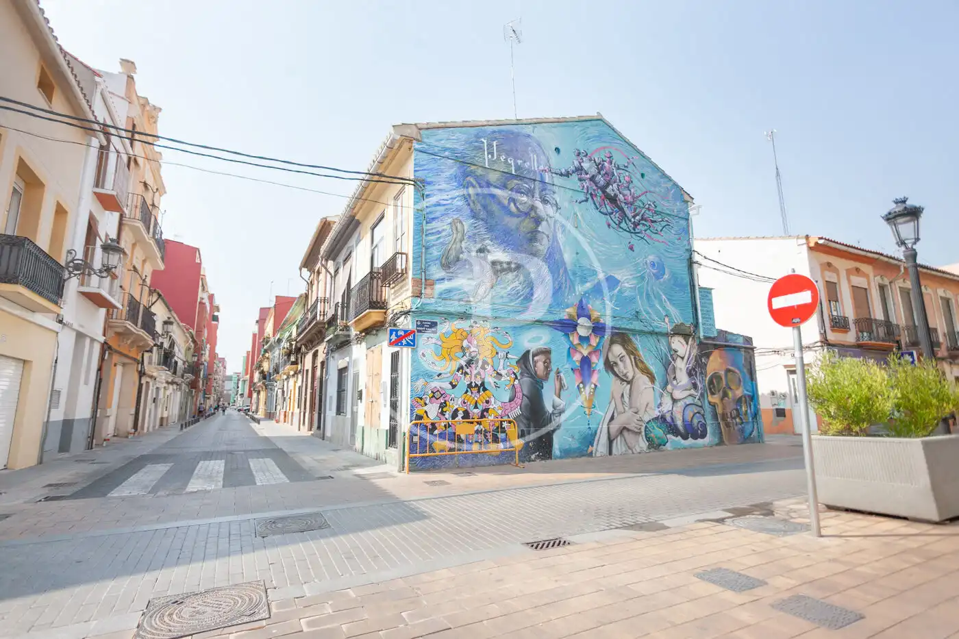 Außenansicht von Wohnung zur Miete in Valencia mit Klimaanlage, Heizung und Terrasse