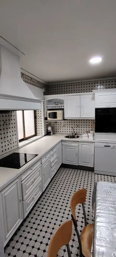 Kitchen of Flat for sale in Salamanca  with Heating, Parquet flooring and Furnished