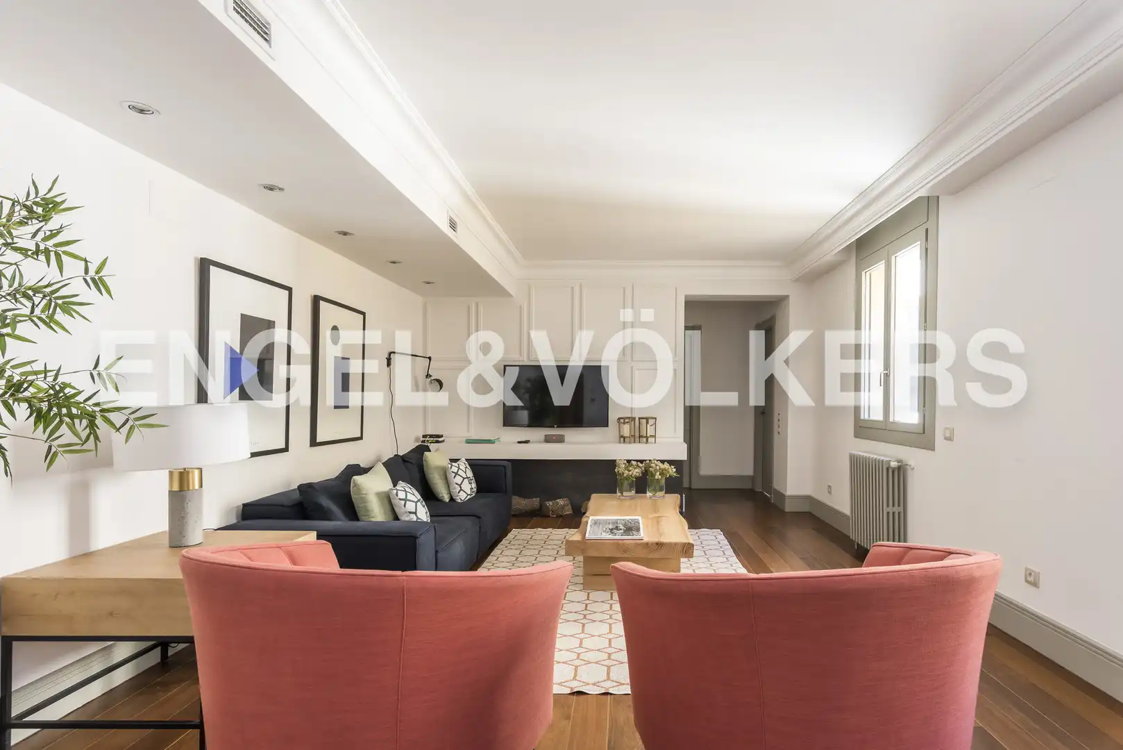 Sala d'estar de Pis de lloguer en Madrid amb Aire condicionat, Calefacció i Parquet