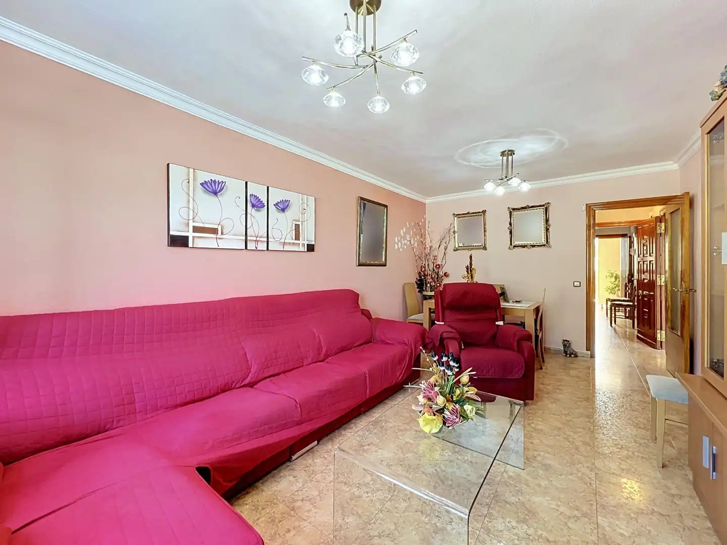 Sala d'estar de Casa adosada en venda en Vícar