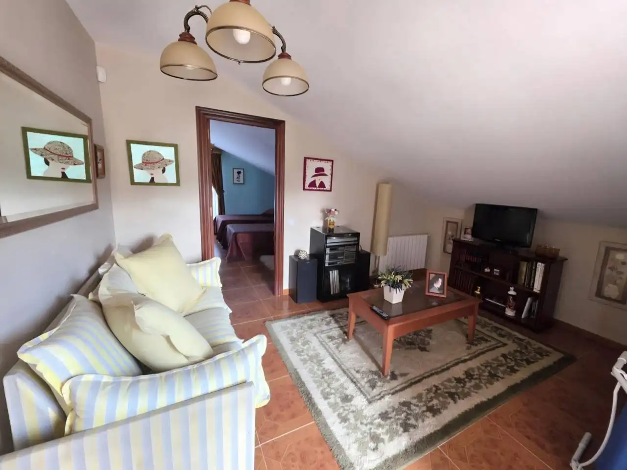 Sala de estar de Casa o chalet en venta en Puente Viesgo con Jardín privado y Amueblado